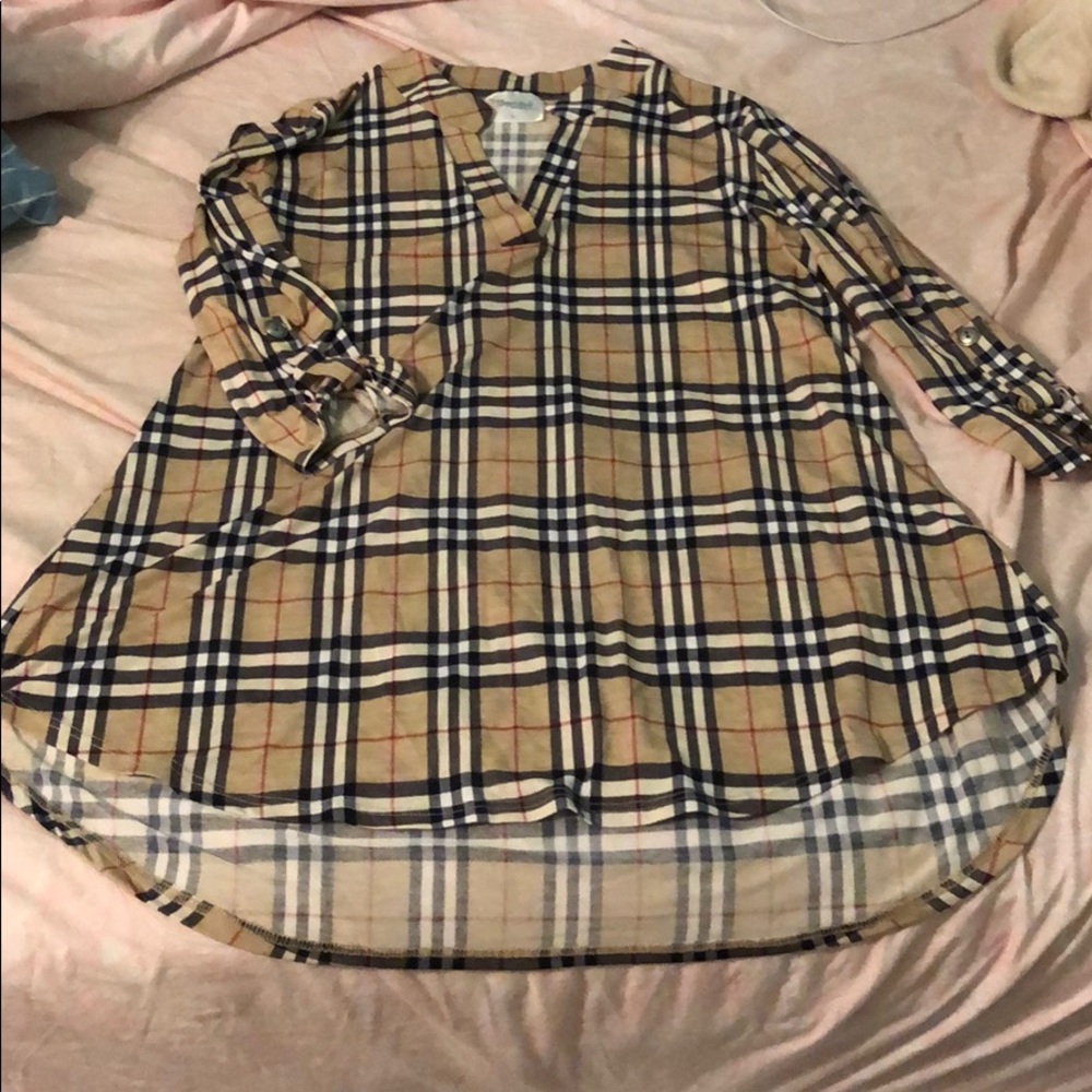 Plaid soft shirt